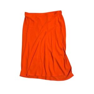 🌈4/$8🌈 Vibrant Orange Women's Skirt with a slit